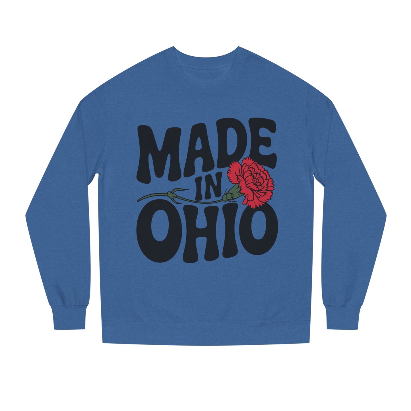 Made in Ohio Sweatshirt — Retro Floral State Pride Crewneck