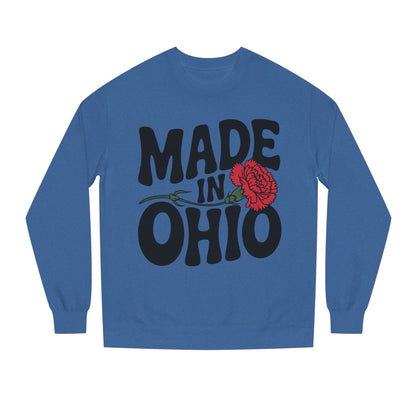 Made in Ohio Sweatshirt — Retro Floral State Pride Crewneck
