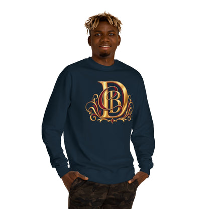 Monogram D Gold Ornate Crewneck Sweatshirt