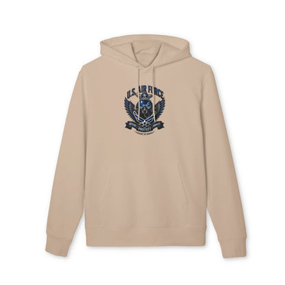 U.S. Air Force Crest Hoodie — "Defend, Protect, Serve" Military Emblem Pullover