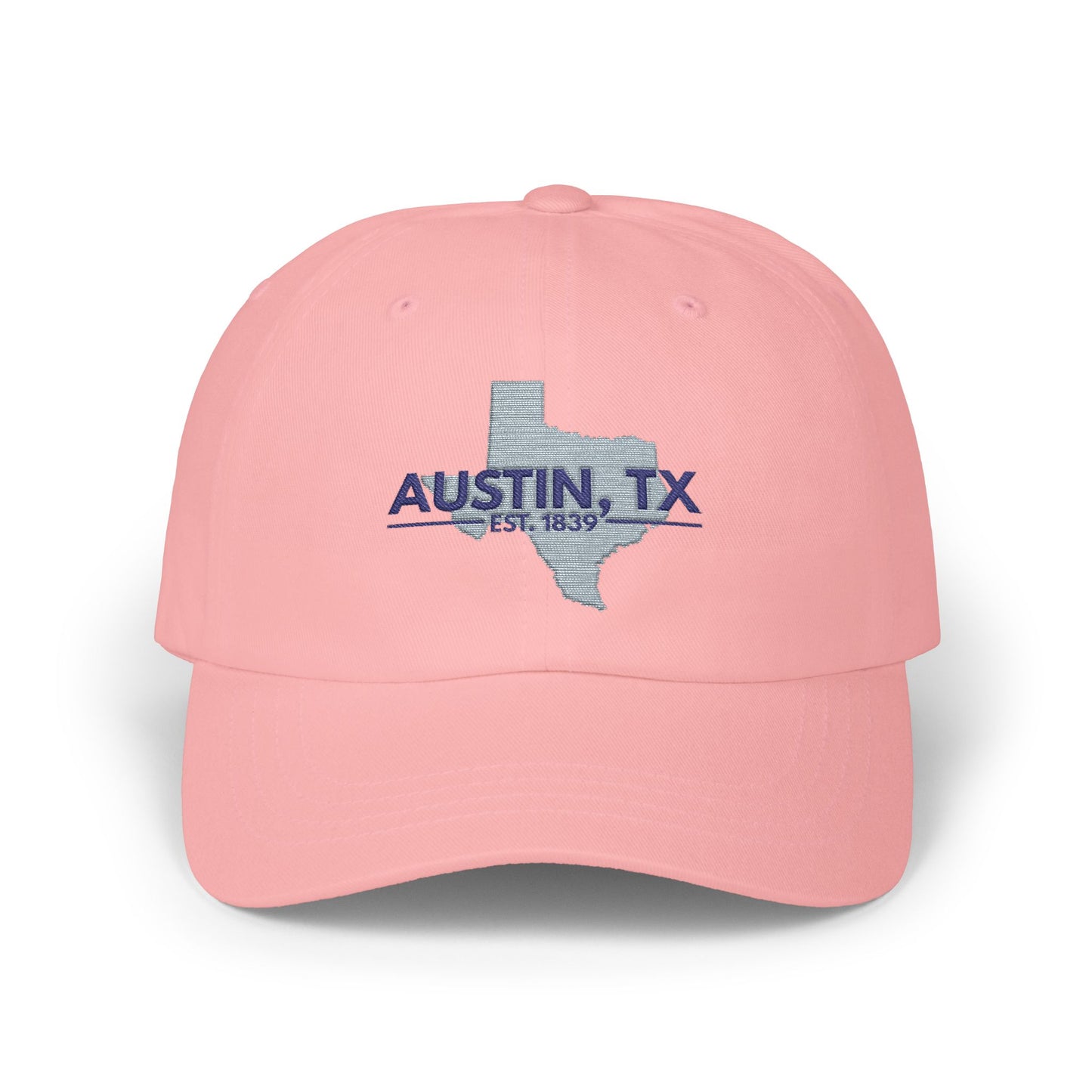 Austin, TX Dad Cap – Embroidered Texas Outline Baseball Hat