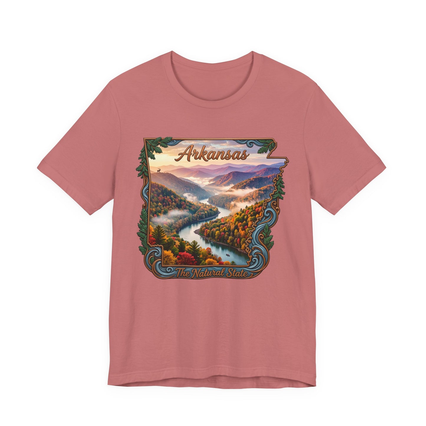 Arkansas Scenic River Tee — The Natural State Retro Landscape T-Shirt