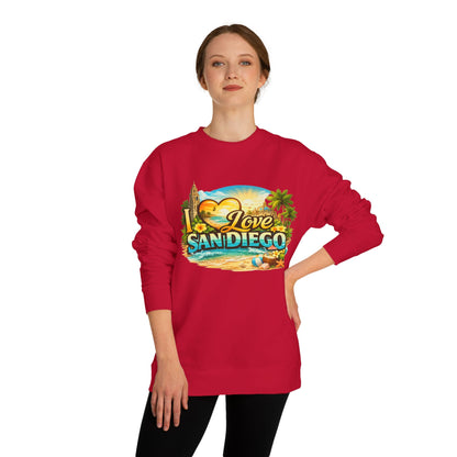San Diego Sweatshirt — "I Love San Diego" Beach Graphic Crewneck