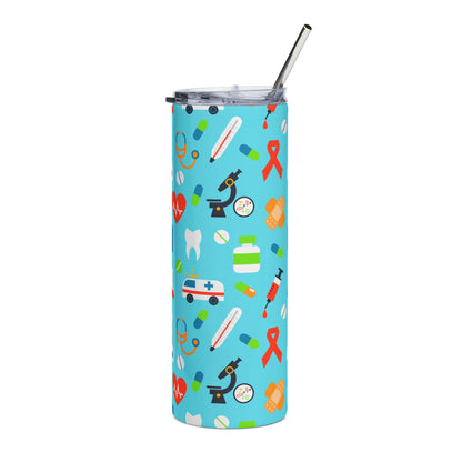 Medical Staff 20oz Stainless Steel Tumbler — Nurse & Healthcare Pattern