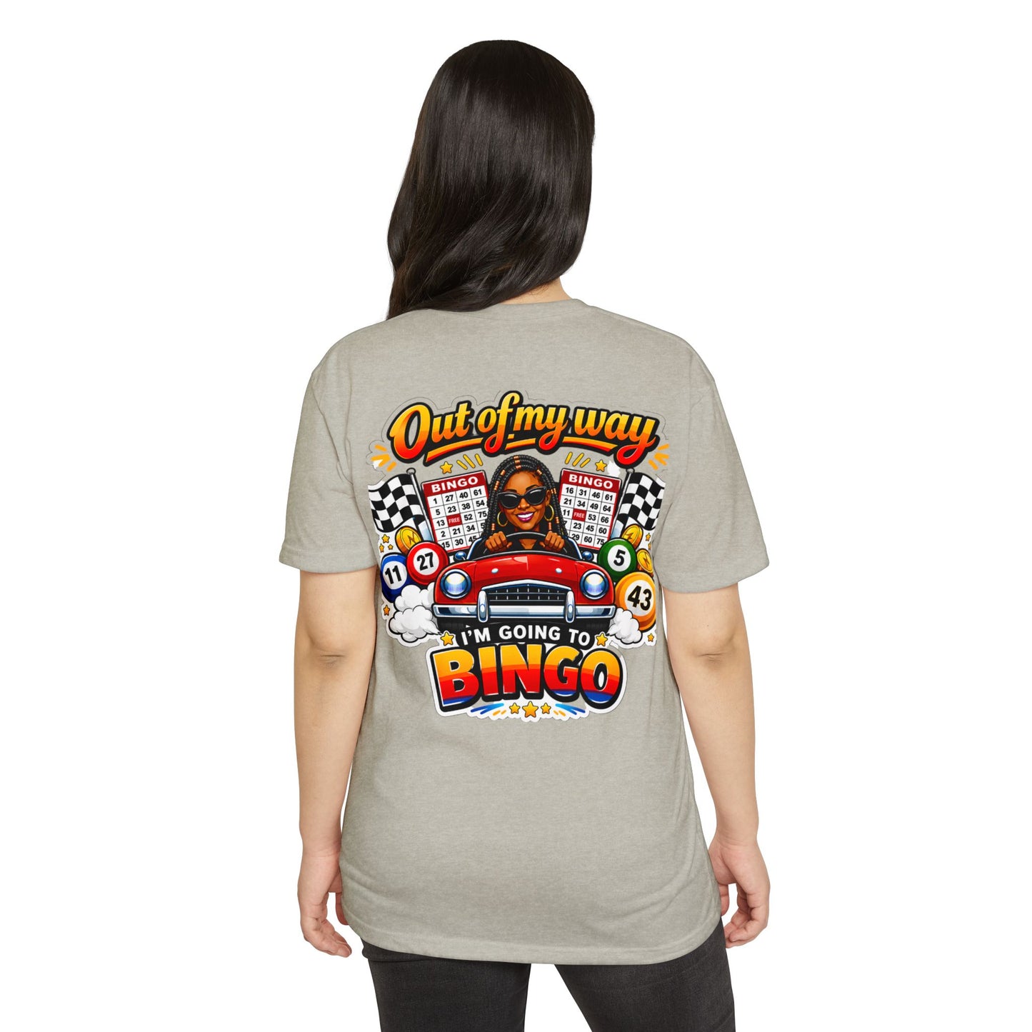 Bingo Driver T-Shirt — "Out of My Way I'm Going to Bingo" Retro Graphic Tee