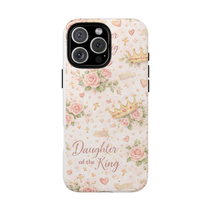 Daughter of the King Floral Phone Case — Tough Magnetic Protective Cover