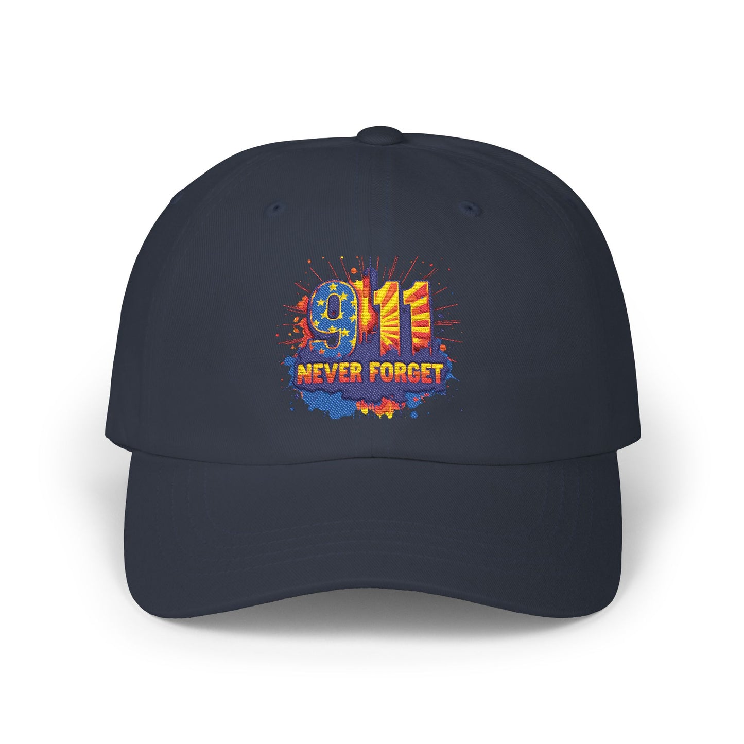 9/11 Never Forget Dad Cap - Memorial Tribute Baseball Hat