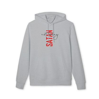 Hoodie — “Not Today Satan” Minimal Script Pullover