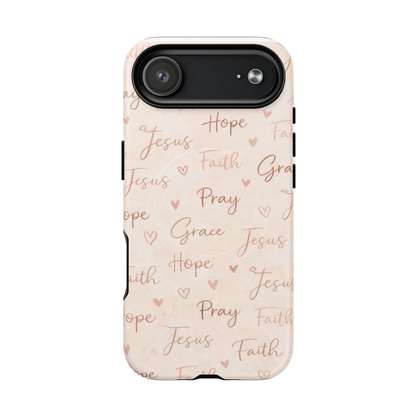 Christian Words Tough Magnetic Phone Case — Hope Pray Grace Jesus Faith