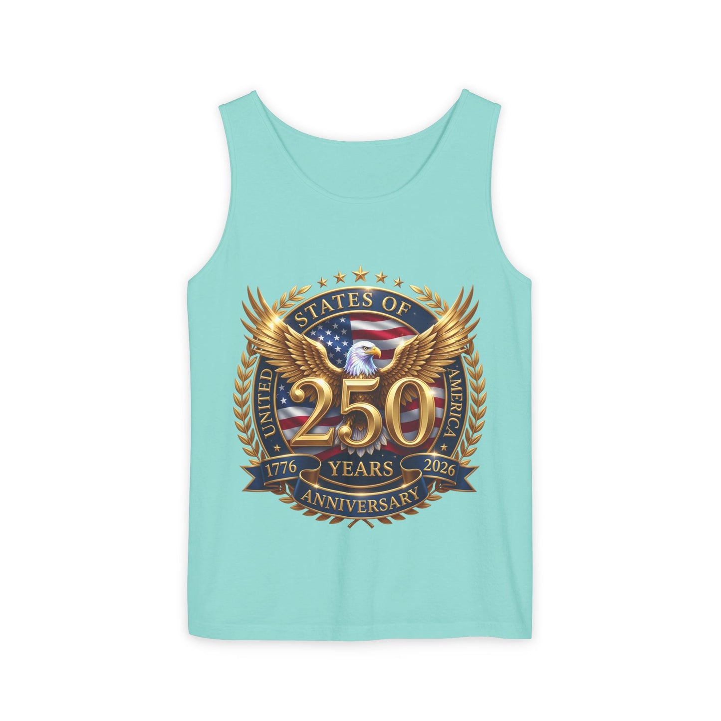 250 Years Anniversary Eagle Tank Top — United States Bicentennial Celebration Tee
