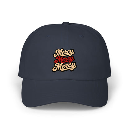 Dad Cap — 'Mercy Mercy Mercy' Retro Script Embroidered Hat