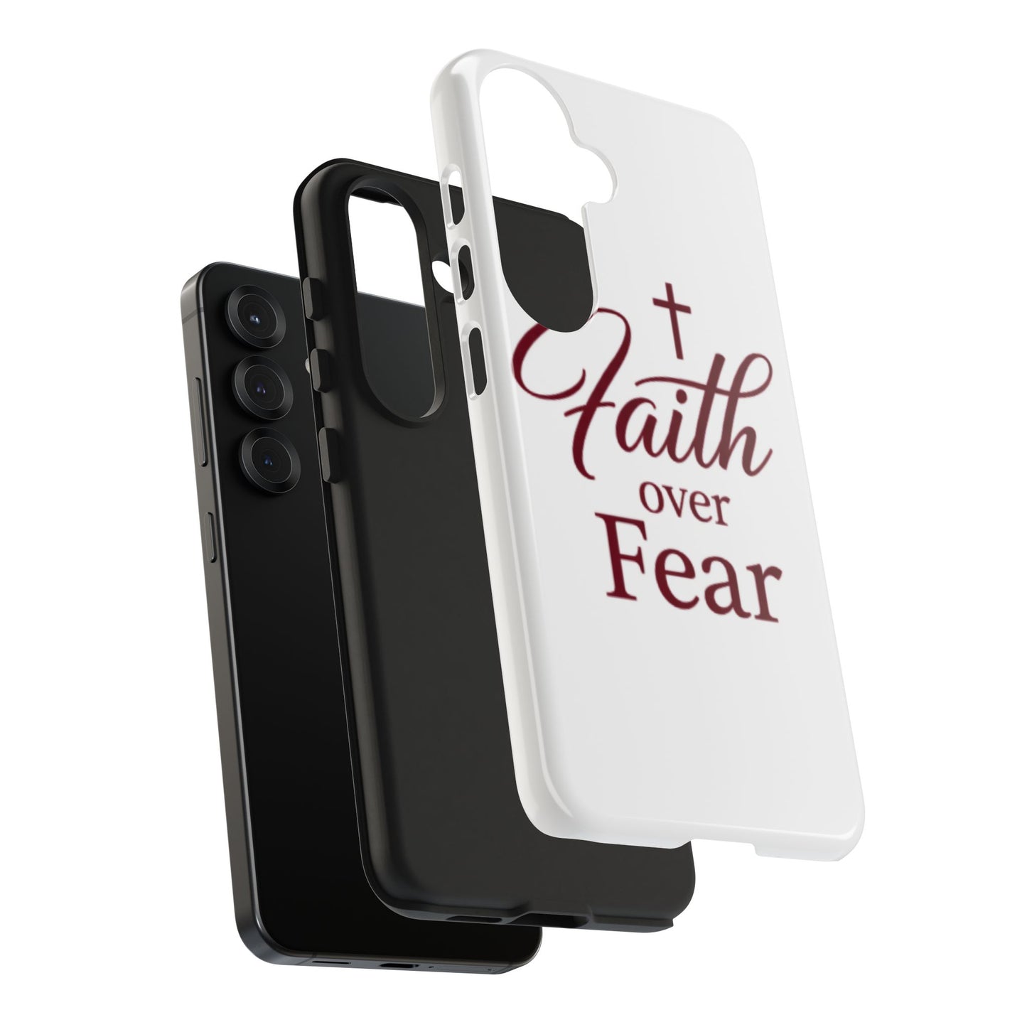 Faith Over Fear Tough Phone Case — Christian Inspirational Protective Phone Cover