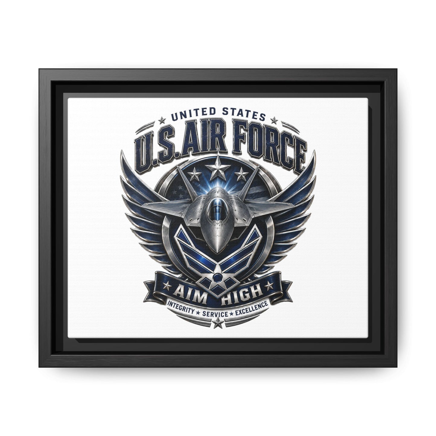 U.S. Air Force 'Aim High' Framed Canvas Print