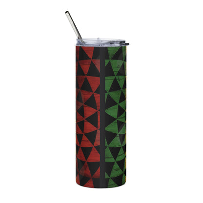 Juneteenth Stainless Steel Tumbler — 20oz Afrocentric Travel Mug