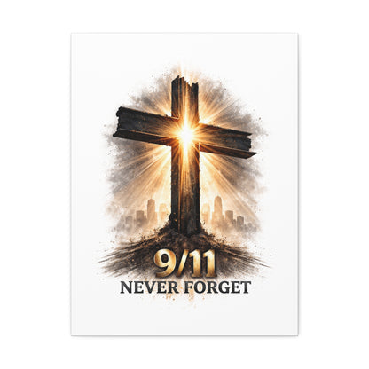 9/11 Never Forget Canvas Wall Art