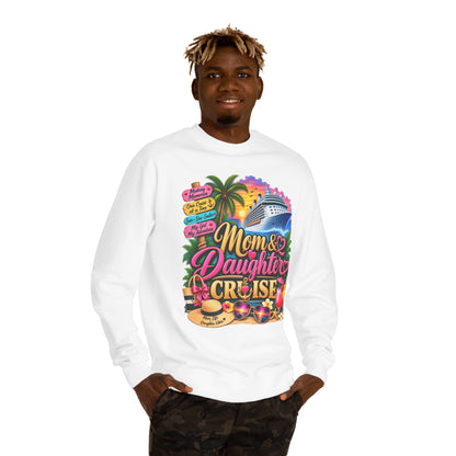 Mom & Daughter Cruise Sweatshirt — Tropical Vacation Cruise Crewneck