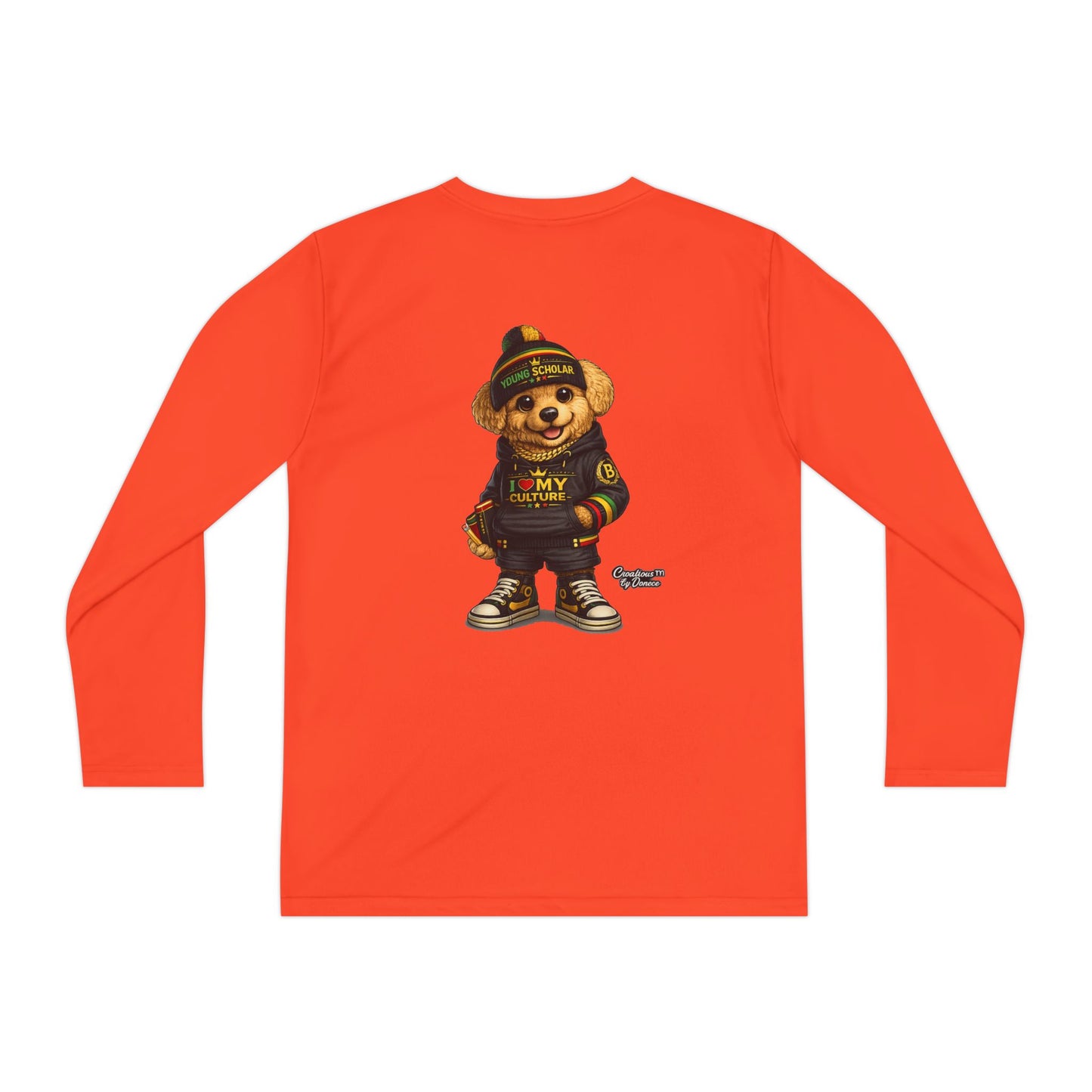 Youth Long Sleeve Tee — Streetwear Teddy Bear Graphic