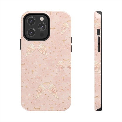 Faith & Grace Angels Phone Case | Christian floral iPhone Case