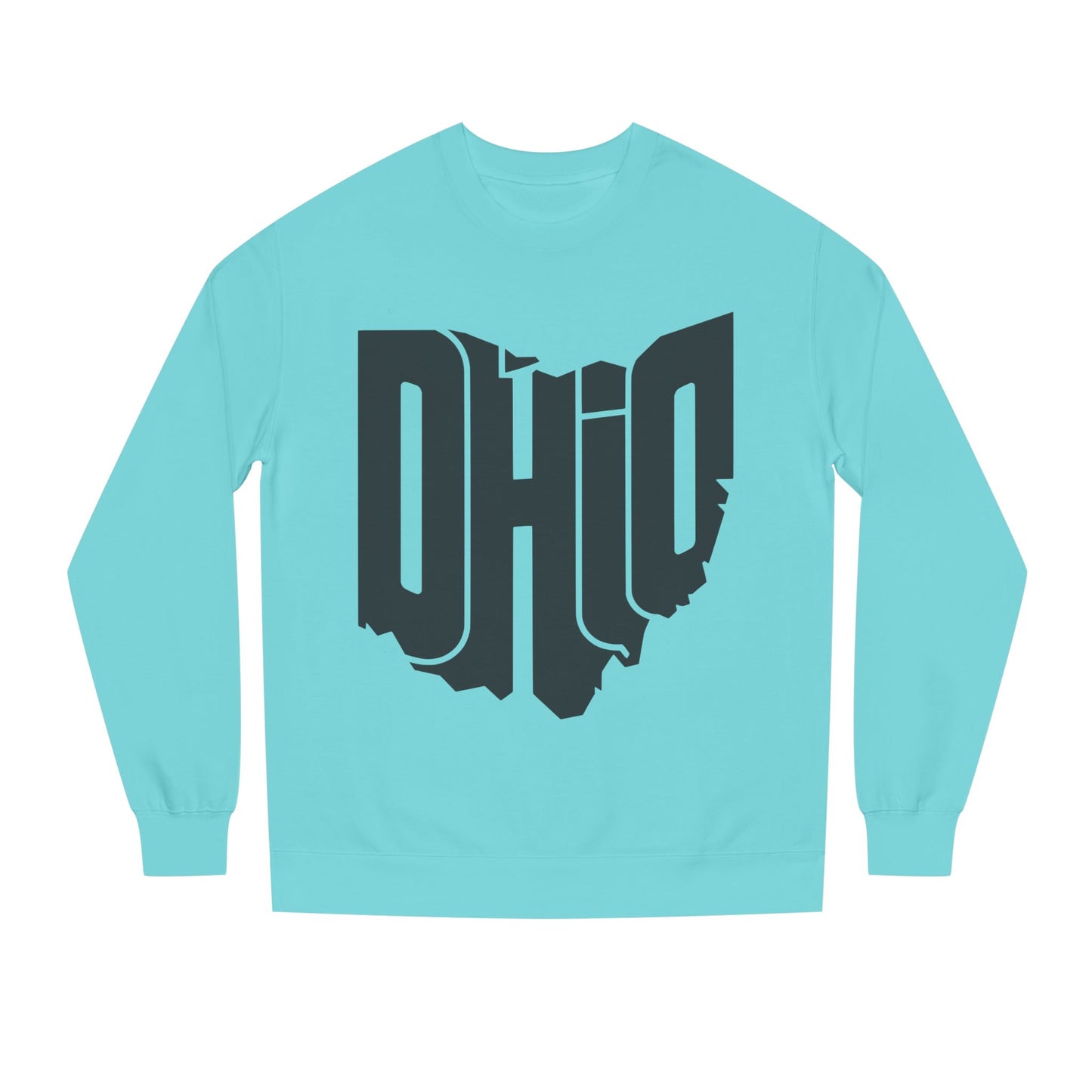 Ohio State Outline Crewneck Sweatshirt — Bold 'OHIO' Map Graphic
