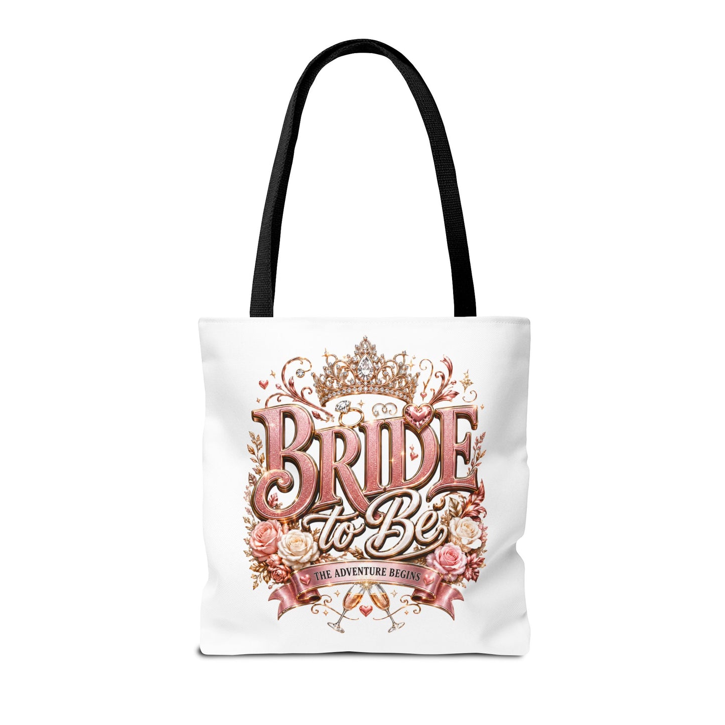 Bride-to-Be Floral Tote Bag - Bachelorette Gift & Bridal Shower Accessory
