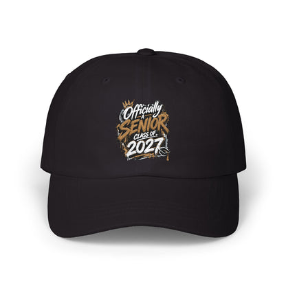 Senior Since 2024 Dad Cap – White Embroidered Graduation Baseball Hat