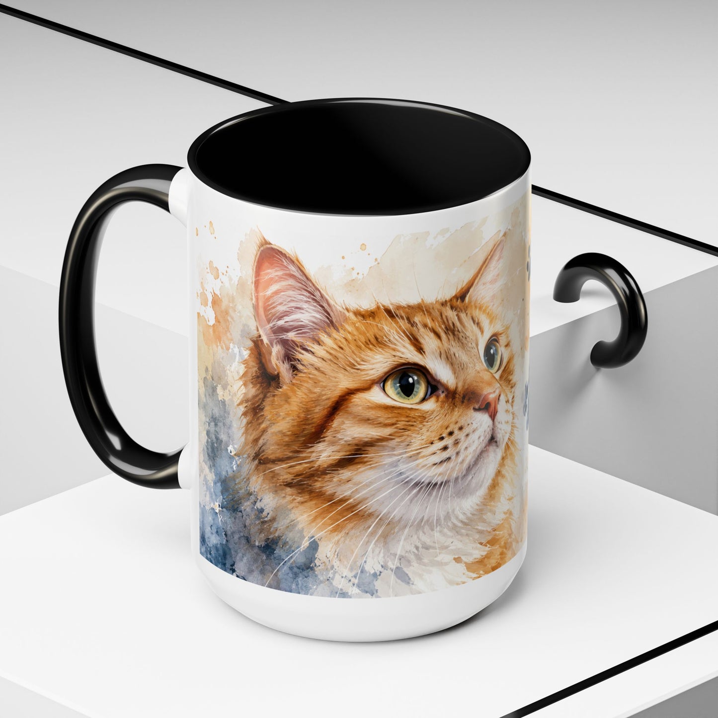 Cat Lover Coffee Mug — “A House Is Not A Home Without A Cat” Accent Mug (11/15oz)