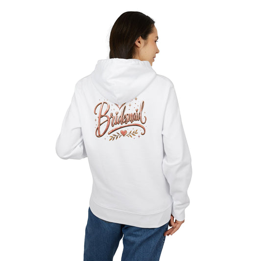 Bridesmaid Hoodie - Rose Gold Script Bridal Party Pullover