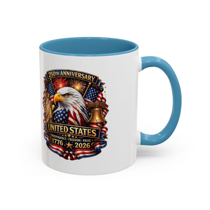 250th Anniversary United States Eagle Coffee Mug – Patriotic 1776–2026 Accent Mug