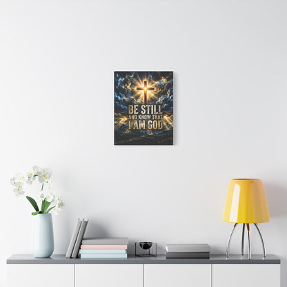 Be Still and Know That I Am God Matte Canvas Wall Art