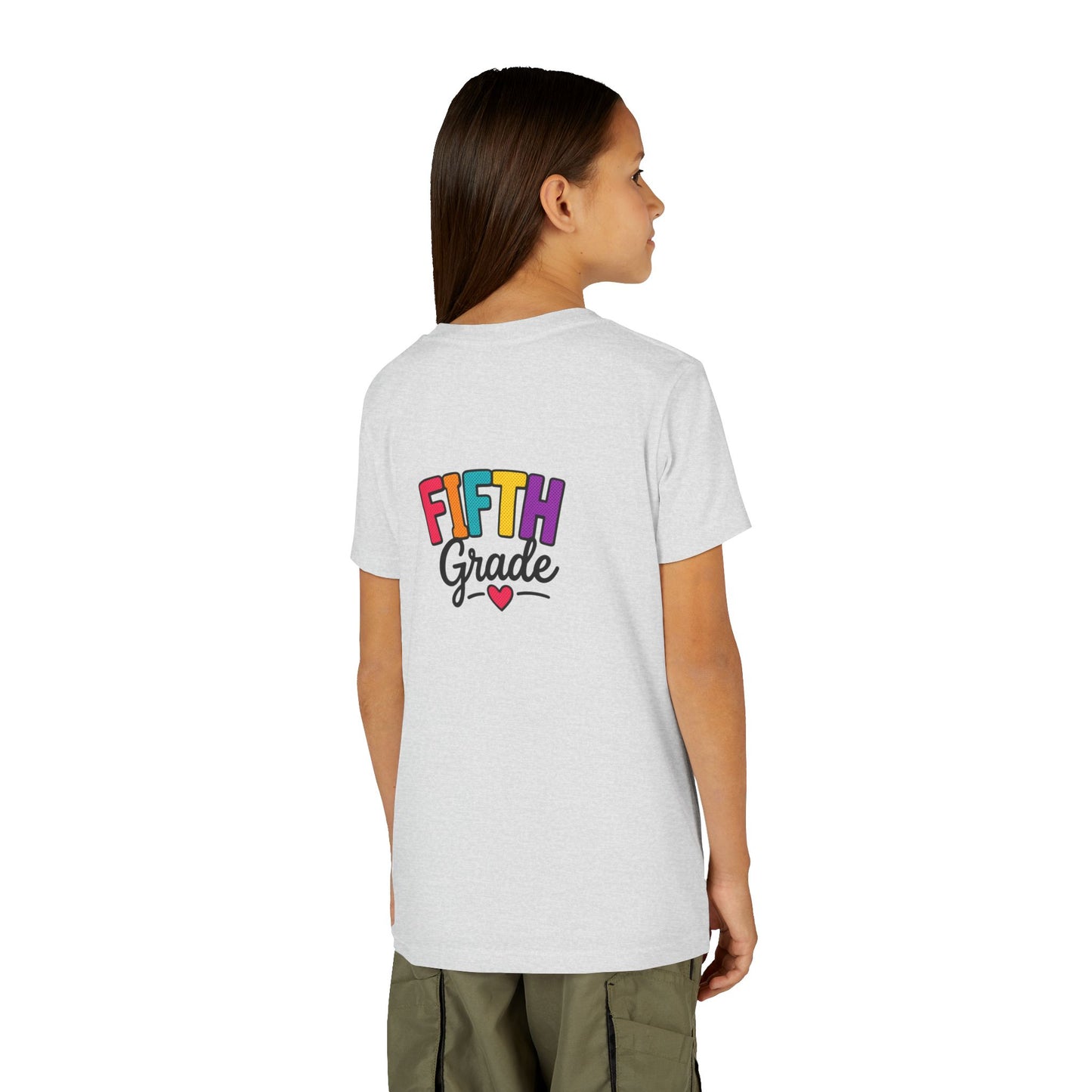 Fifth Grade Kids T‑Shirt – Colorful Back-to-School Tee with Heart