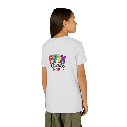 Fifth Grade Kids T‑Shirt – Colorful Back-to-School Tee with Heart