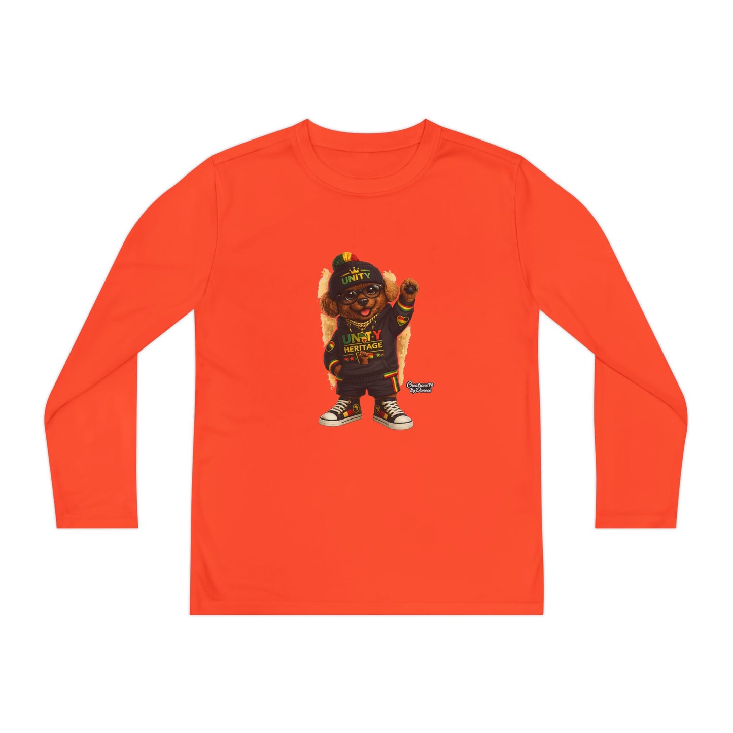 T-Shirt — Kids Rasta Teddy Graphic Long Sleeve