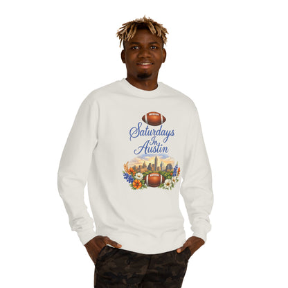 Saturdays in Austin Sweatshirt — Football Skyline Crewneck