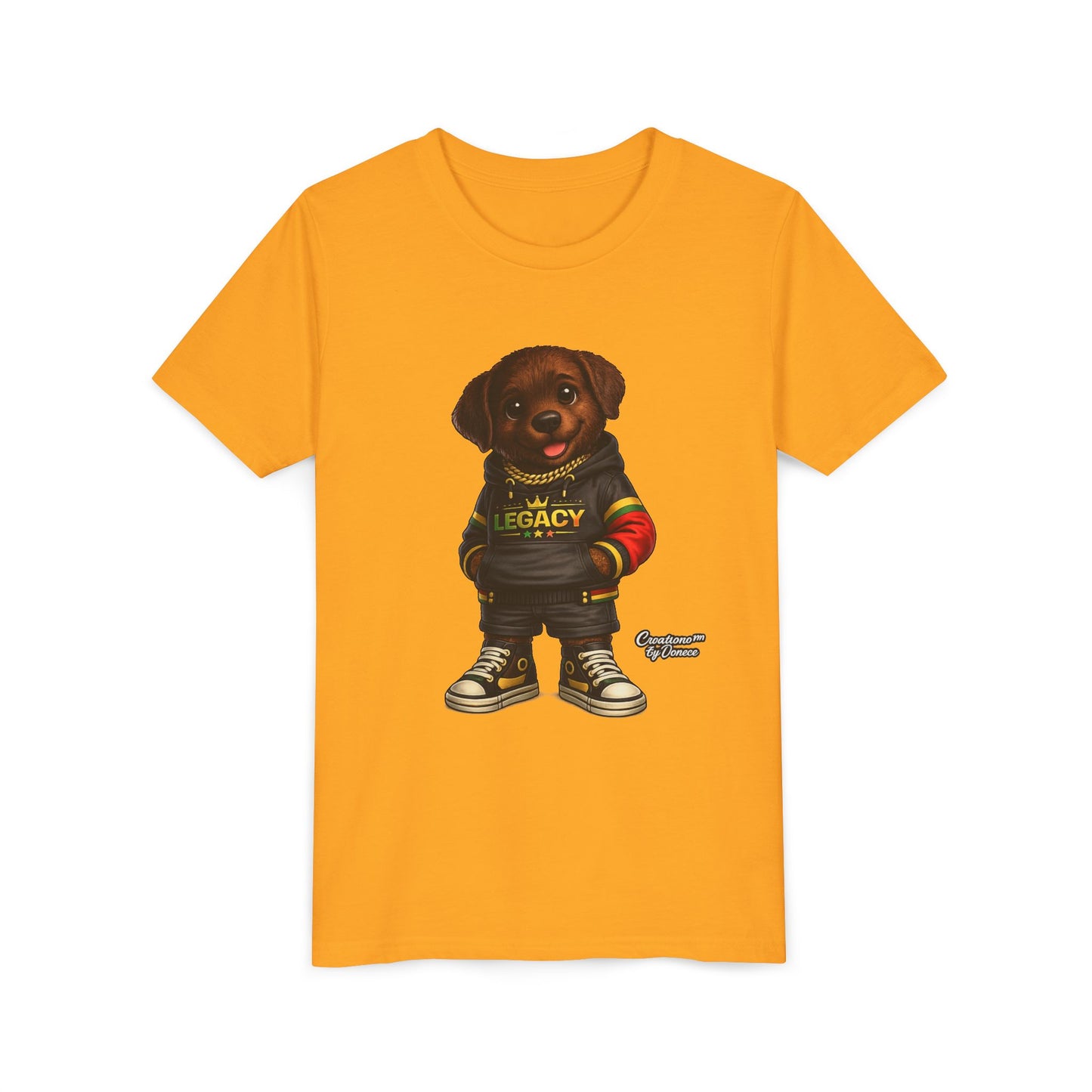 Youth Tee — Cute Rottweiler Puppy in 'Legacy' Hoodie Kids T‑Shirt