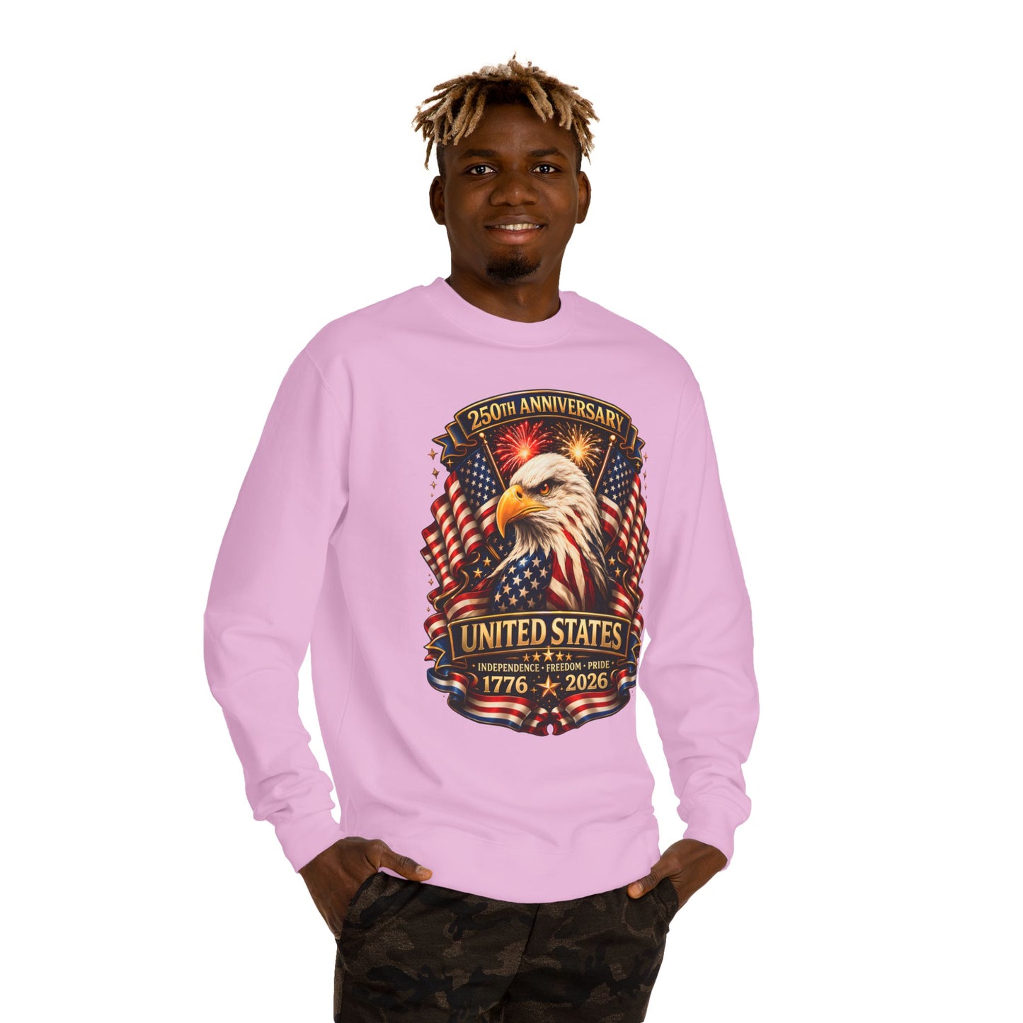 250th Anniversary United States Eagle Sweatshirt – 1776–2026 Patriotic Crewneck