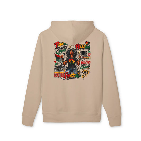 Afrocentric Pride Hoodie — "Feed" Juneteenth Black Beauty & Freedom Design
