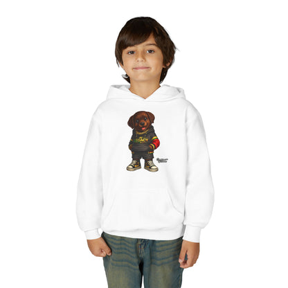 Youth Hoodie — 'Legacy' Streetwear Puppy Graphic Sweatshirt