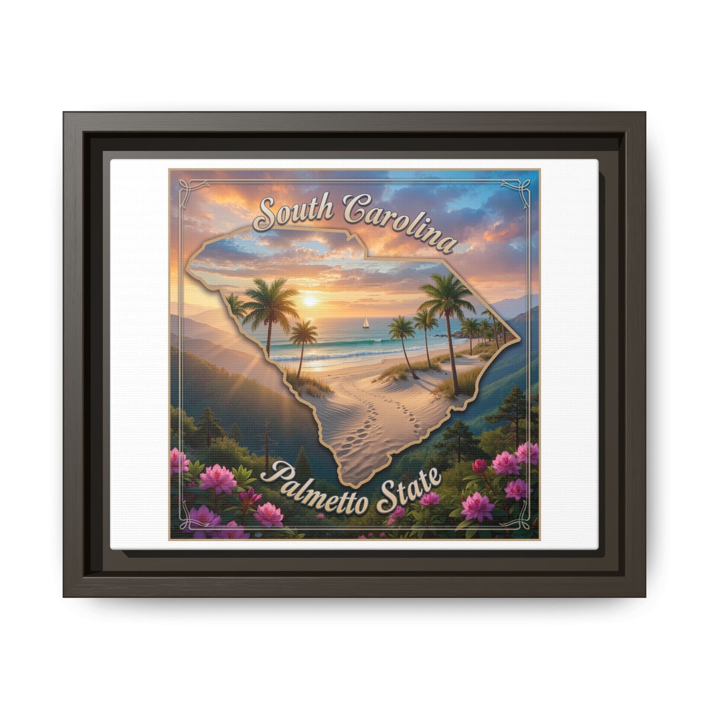 Matte Canvas, Framed (Multi-color)