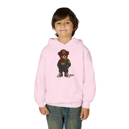 Youth Bear Hoodie — 'Follow Your History' Streetwear Kids Sweatshirt
