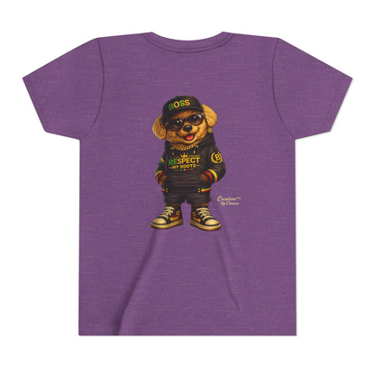 Kids Graphic Tee - 'Respect the Hustle' Teddy Bear Streetwear