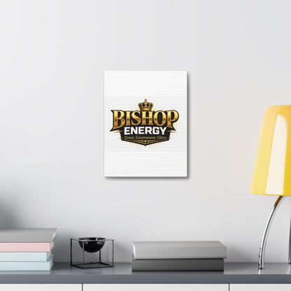Bishop Energy Stretched Canvas - Gold Crown Emblem (Grace, Government, Glory)