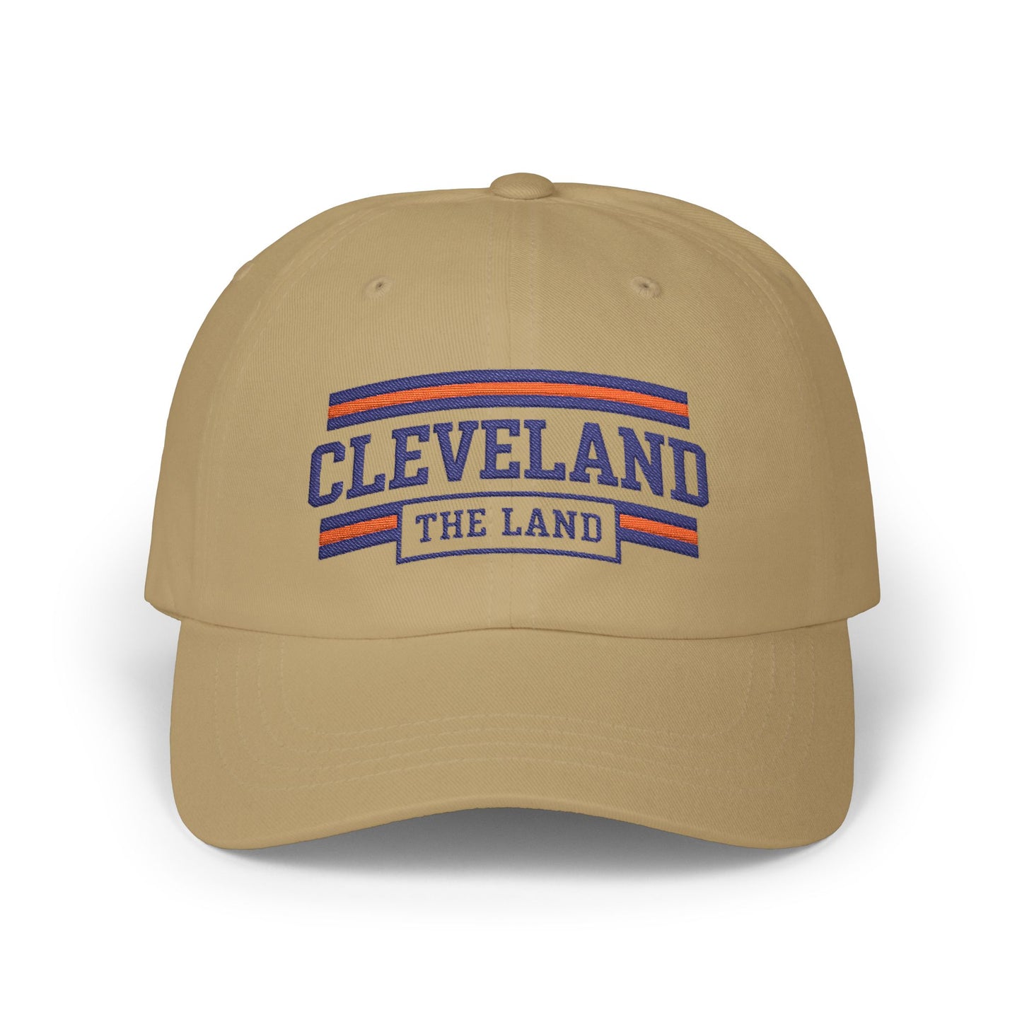 Cleveland "The Land" Classic Dad Cap — Embroidered White Baseball Hat