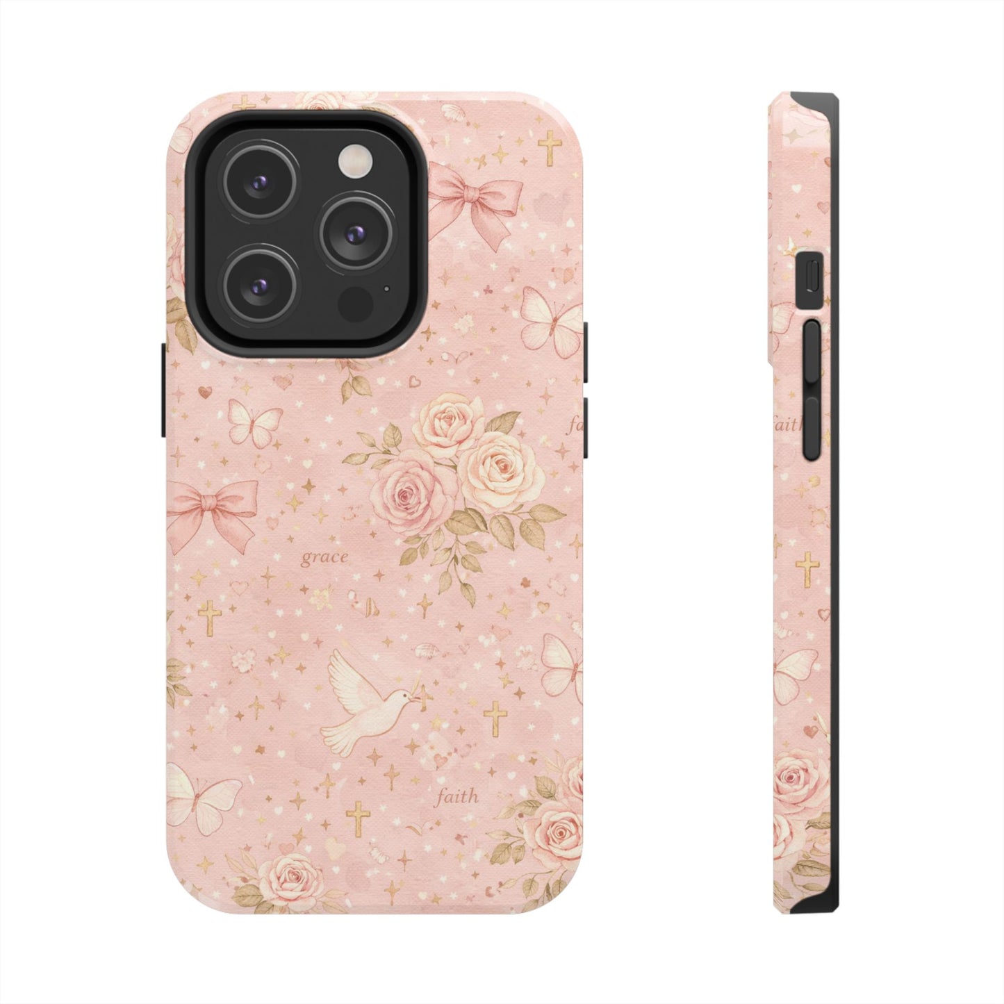 Grace Faith Phone Case | Christian floral iPhone Case