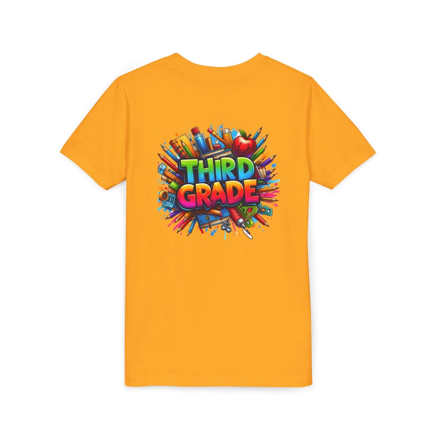 Third Grade Kids' T-Shirt – Colorful School Supplies Back-to-School Tee