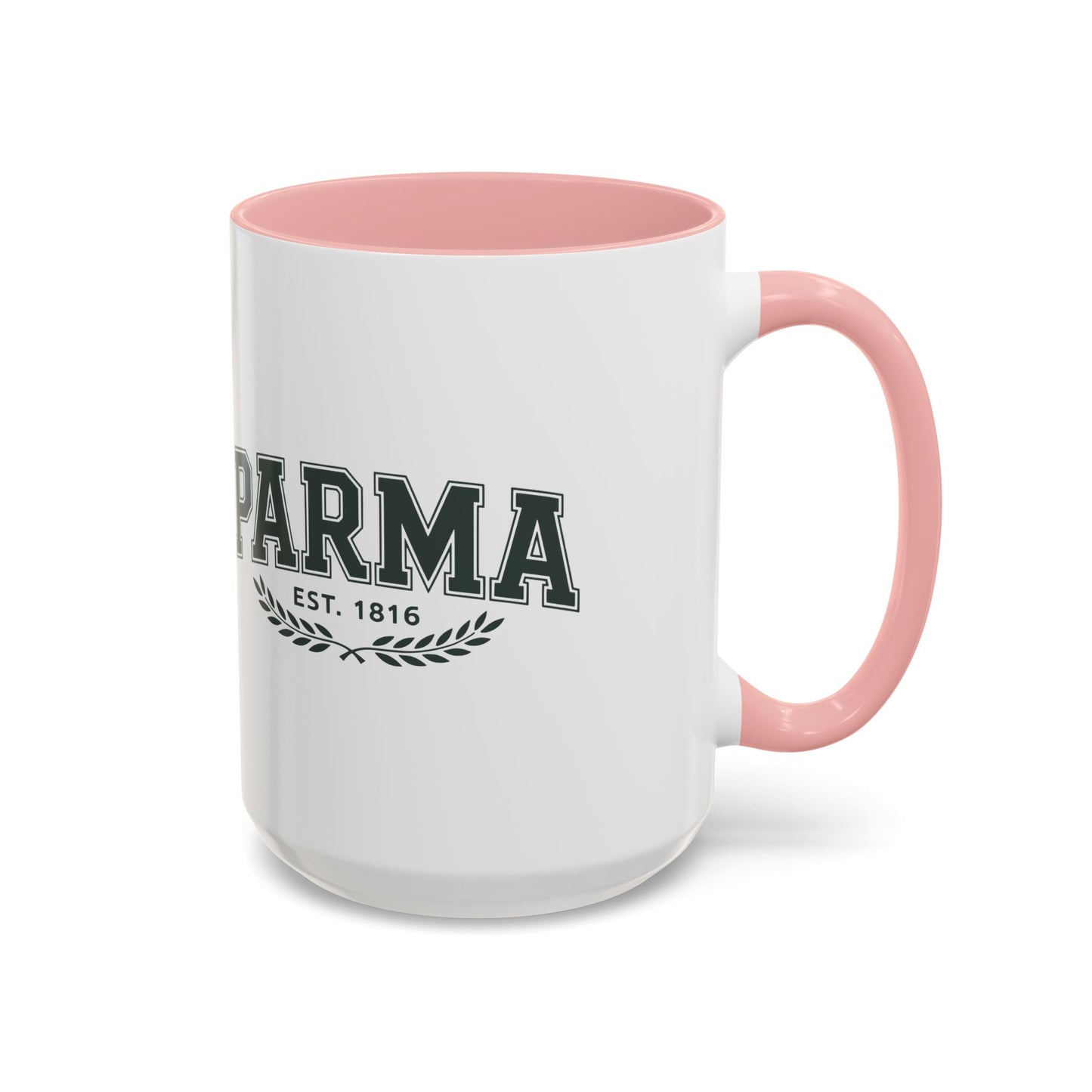 Parma Established 1816 Accent Coffee Mug — Vintage Collegiate Ceramic Coffee Cup