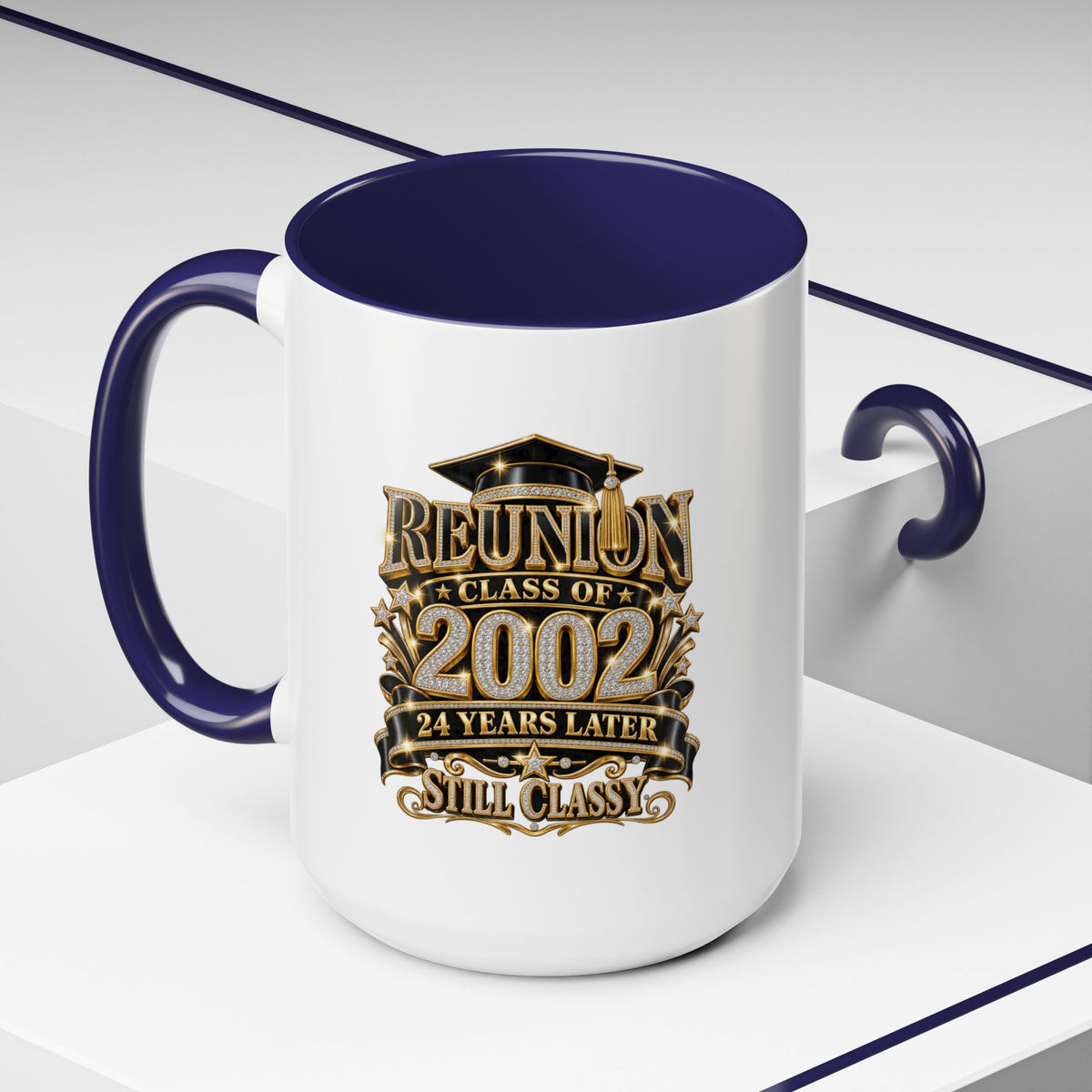 Class of 2002 Reunion Coffee Mug — "Still Classy" Accent Mug (11/15oz)
