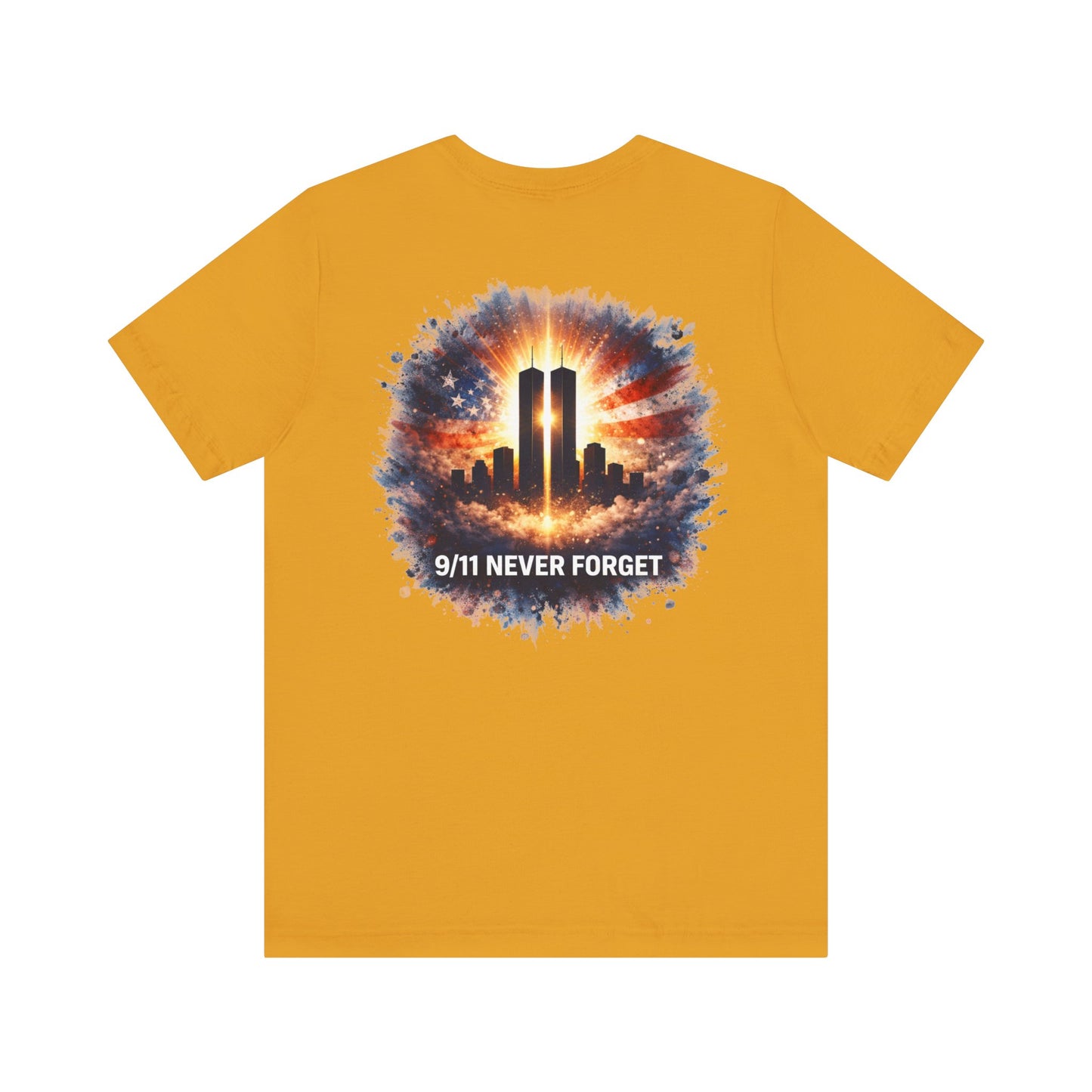 9/11 Never Forget T-Shirt — Twin Towers Tribute Tee