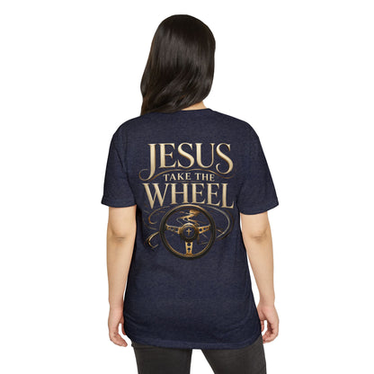 Jesus Take the Wheel T-Shirt — Inspirational Christian Driving Faith Tee