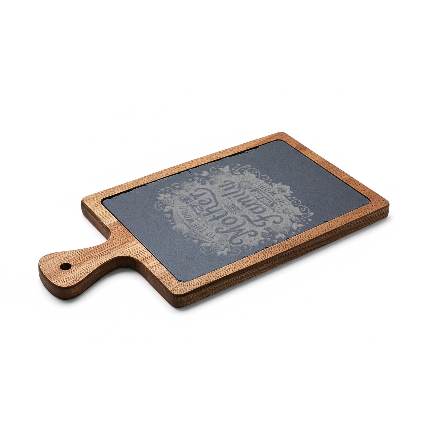 Engraved Charcuterie Board — "To the World You Are a Mother" Serving Set