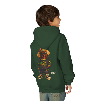Youth Hoodie – 'King' Bear Streetwear Pullover